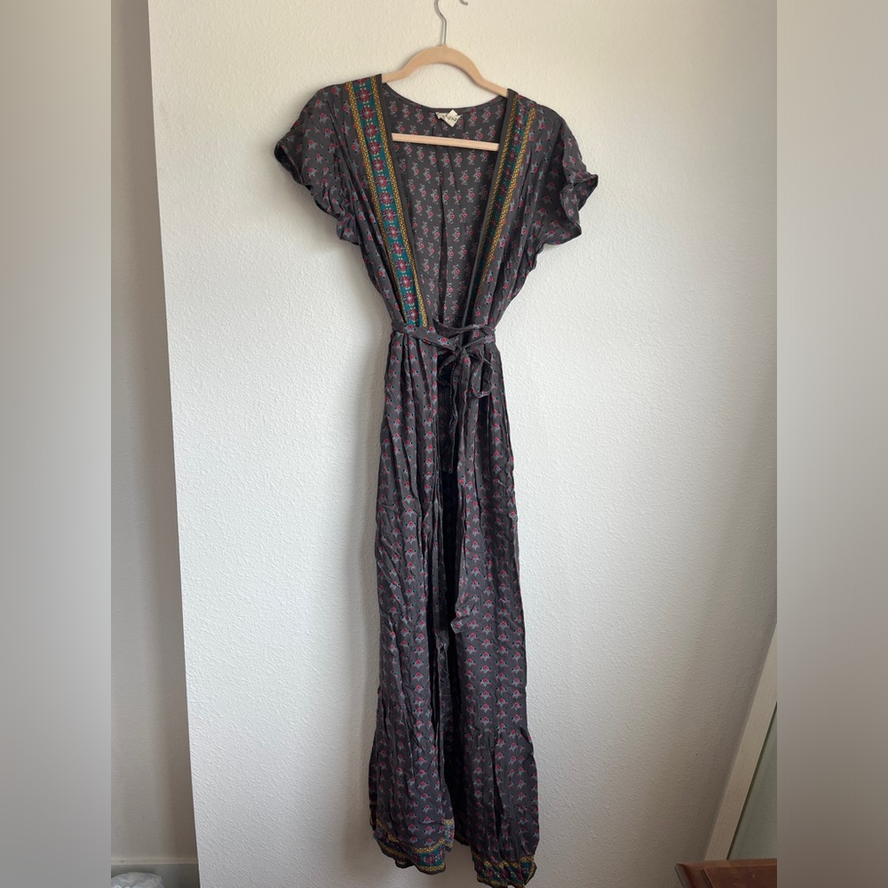 Natural Life Colorful Wrap Maxi Dress